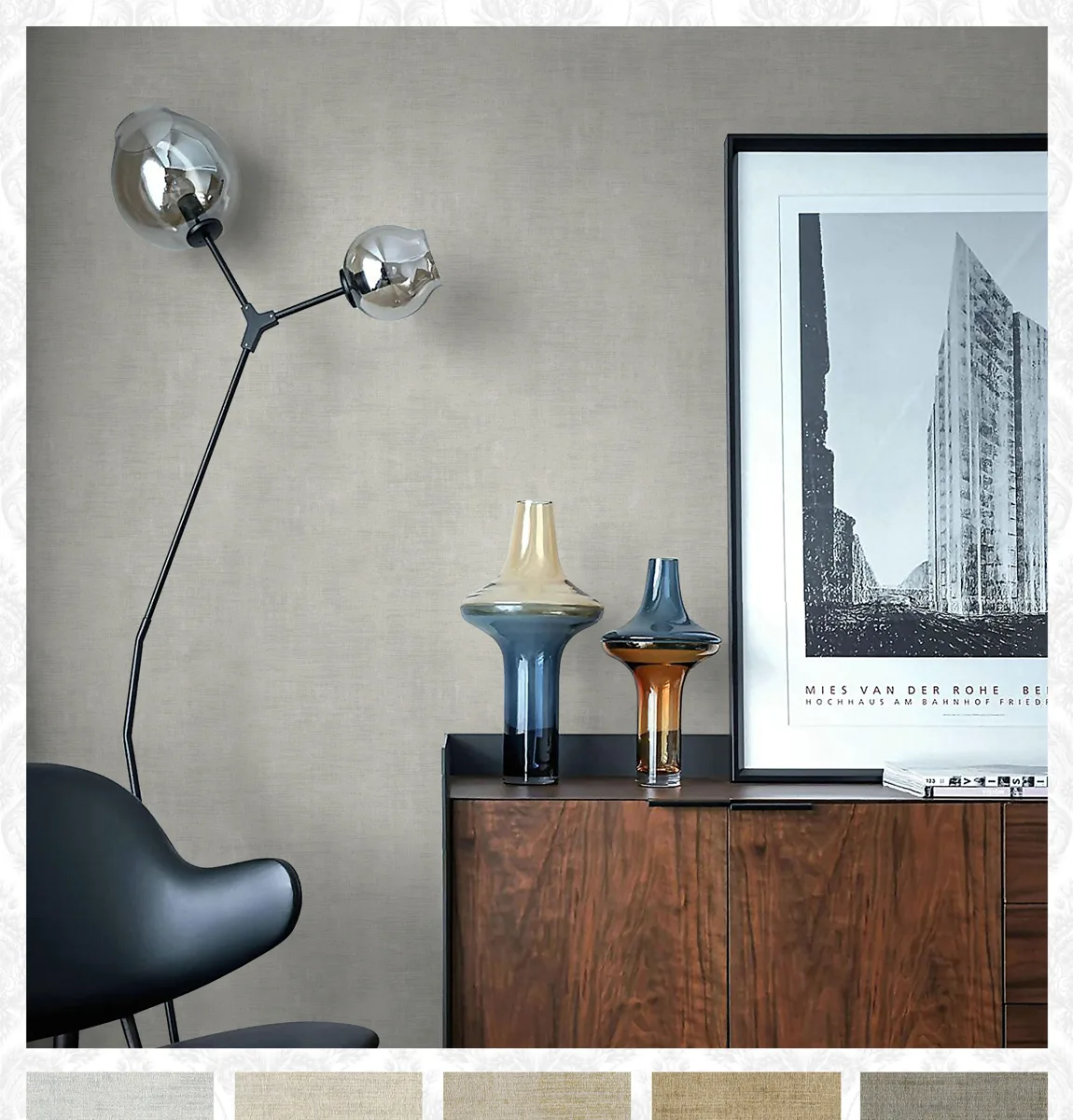 MR13 Collection MR13010x Wallpaper in a room
