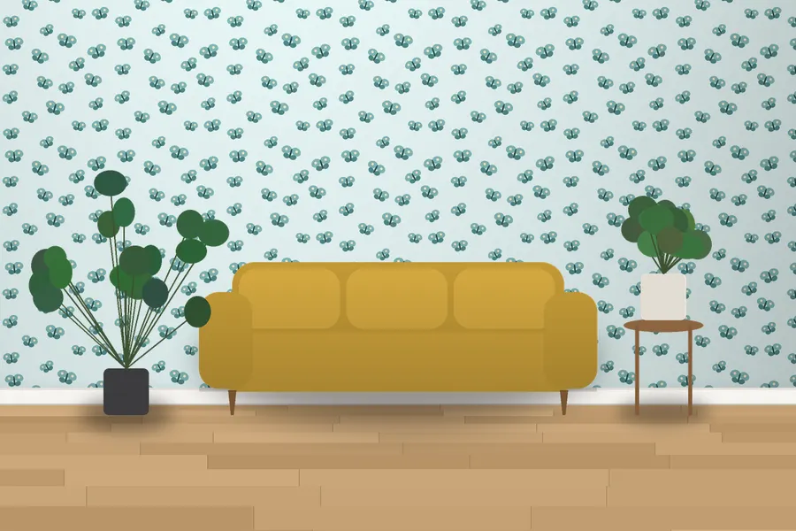Colville Butterfly Wallpaper in a room