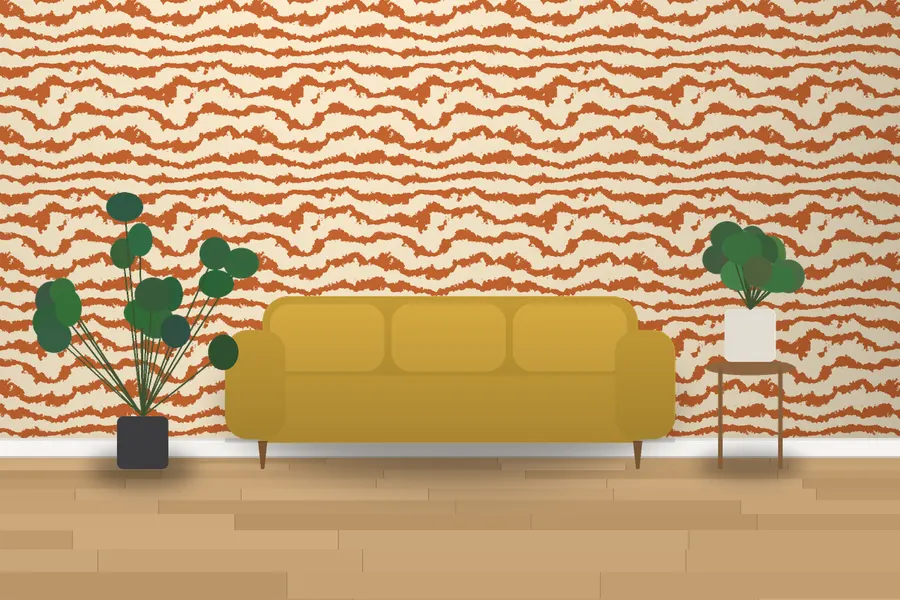 Oakley Zebra Wallpaper in a room