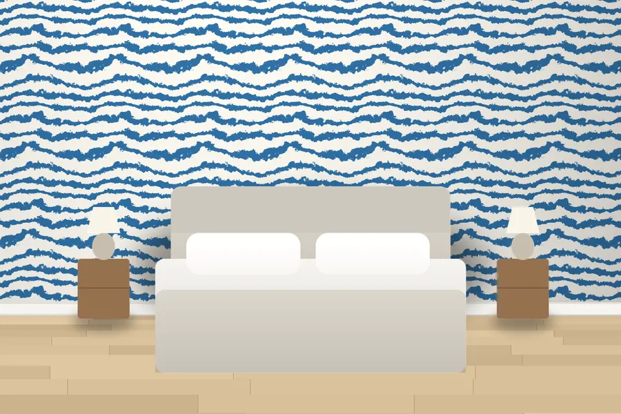 Kimble Zebra Wallpaper in a room