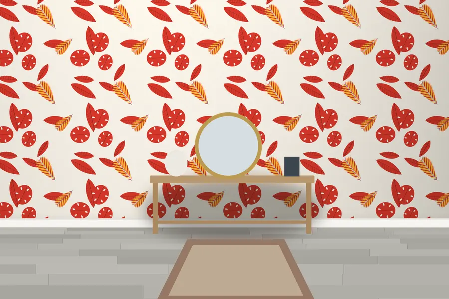 Maddox Rainforest Wallpaper in a room