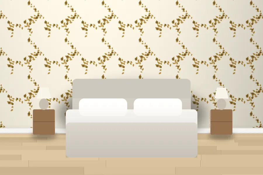 Hollis Hedgerow Wallpaper in a room
