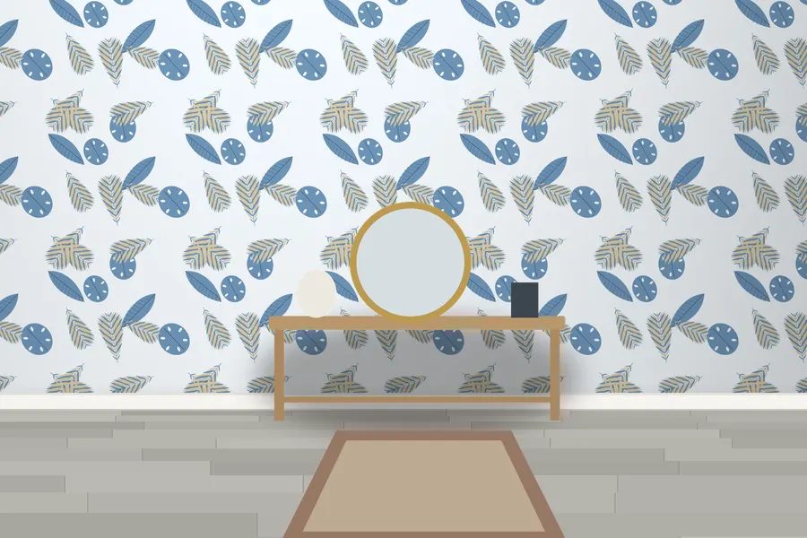 Cadogan Rainforest Wallpaper in a room