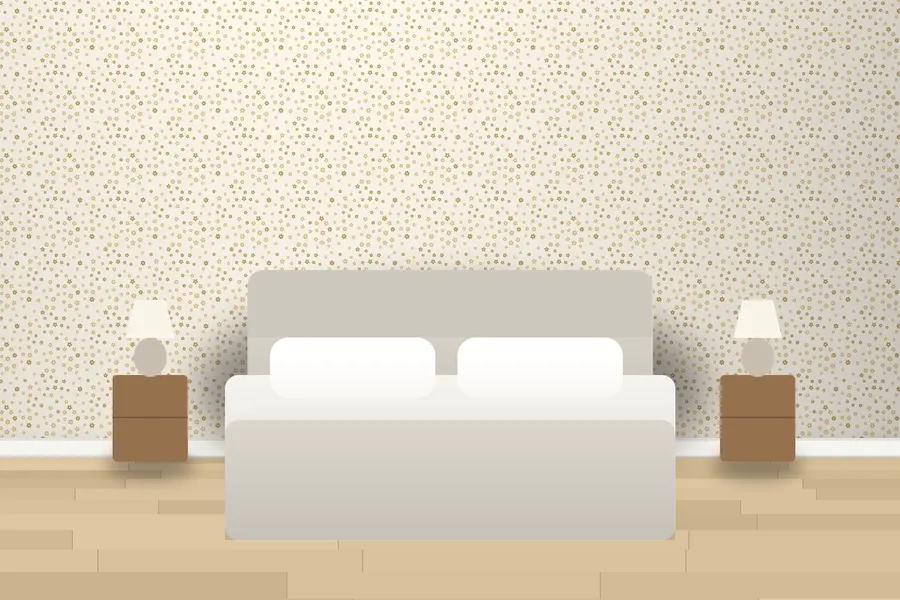 Stirling Ditsy Floral Wallpaper in a room