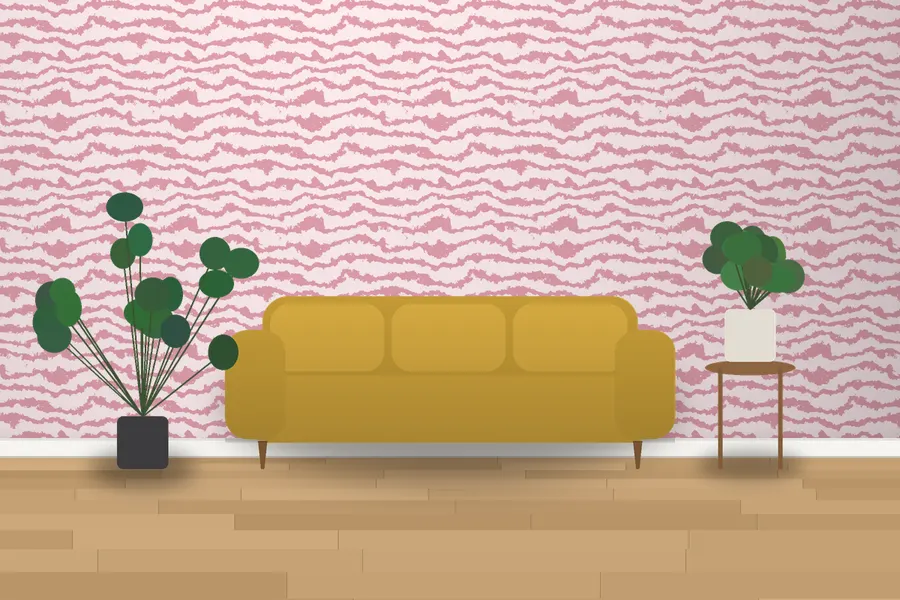 Selby Zebra Wallpaper in a room