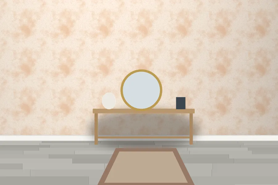 Rowan Agate Swirl Wallpaper in a room