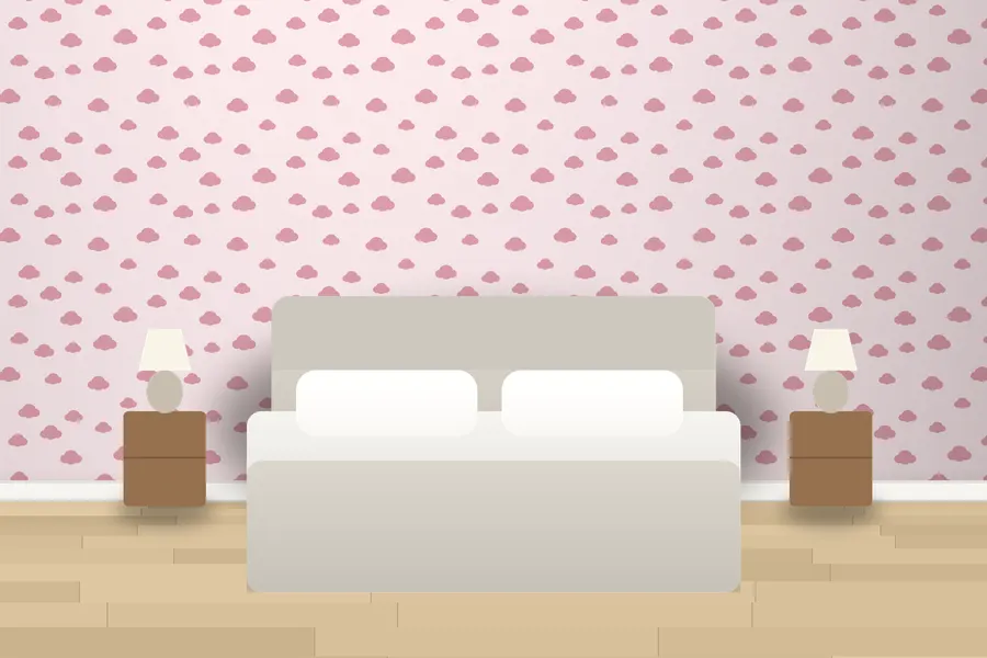 Flaxton Cloud Nine Wallpaper in a room