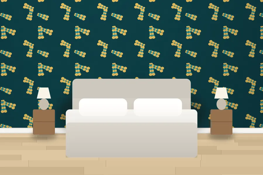 Crowther Eucalyptus Wallpaper in Peacock Teal