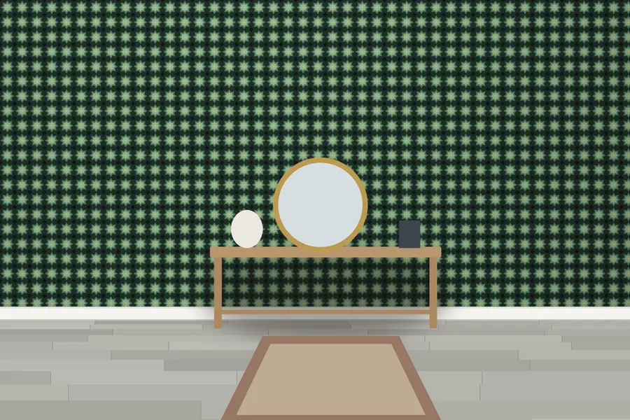 Milner Medina Star Wallpaper in a room