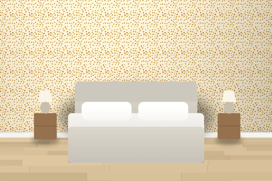 Maxwell Ditsy Floral Wallpaper in a room