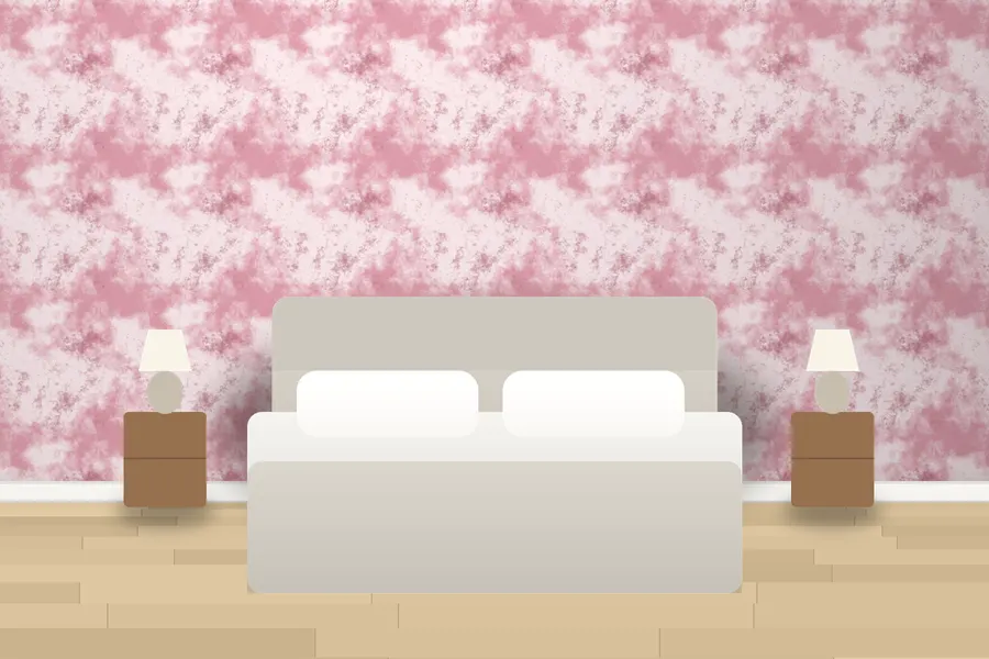 Kerrigan Watercolour Wash Wallpaper in a room