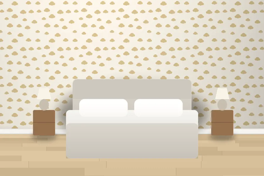 Brindle Cloud Nine Wallpaper in a room