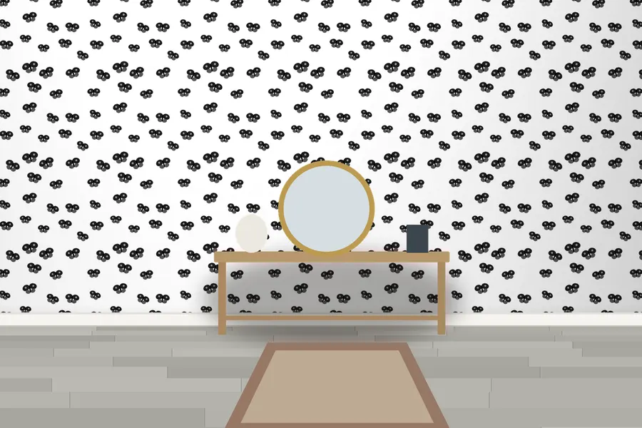 Birchall Butterfly Wallpaper in a room