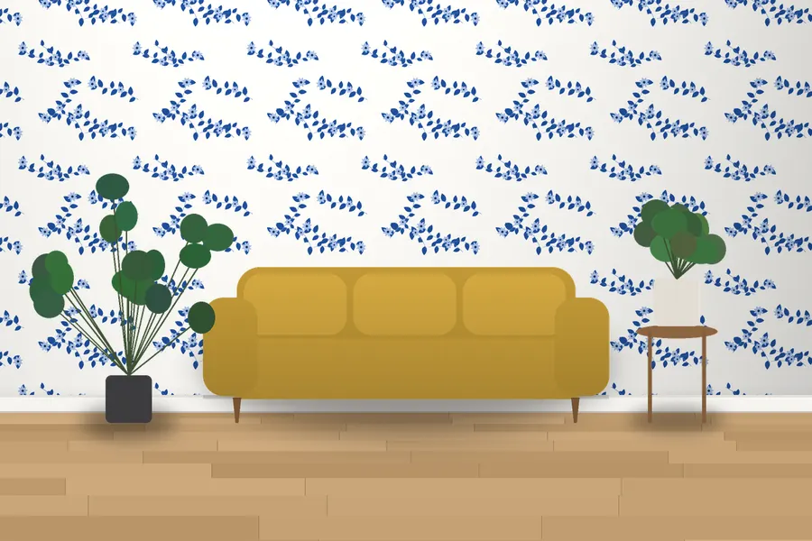 Kerrigan Orchard Wallpaper in a room