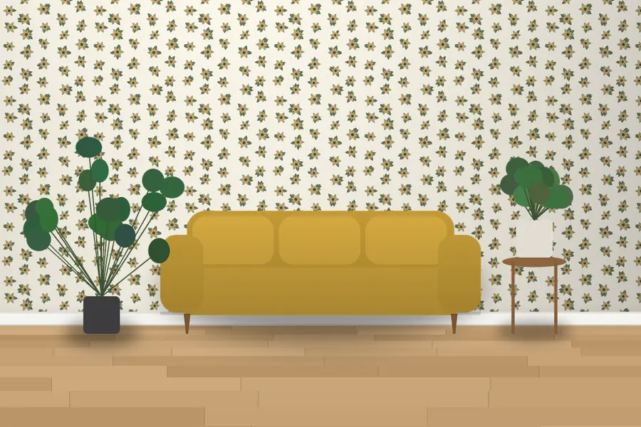 Juniper Rosette Floral Wallpaper in Sage & Cream