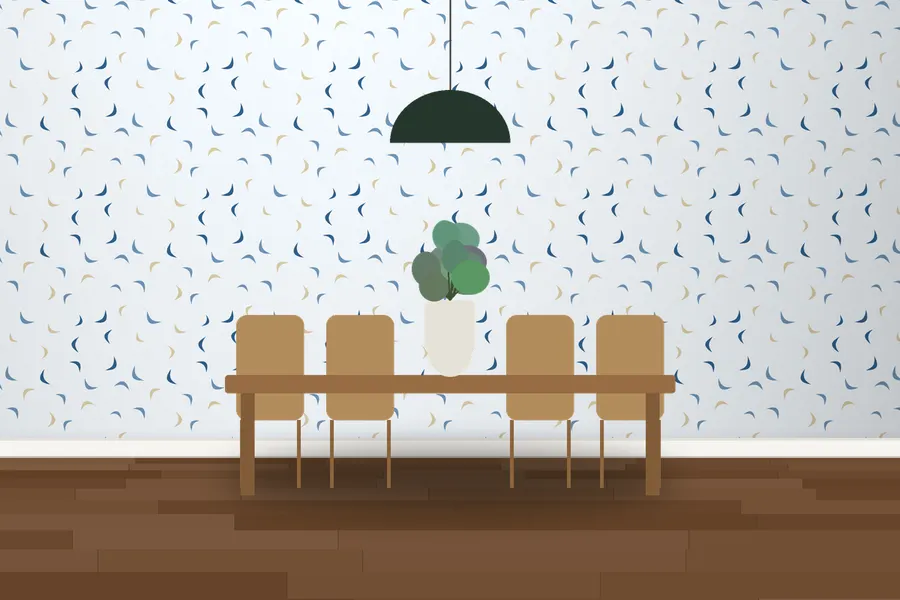 Chandler Boomerang Wallpaper in a room