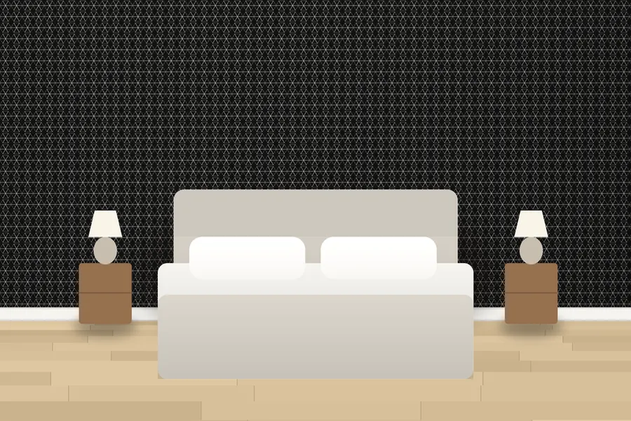 Derwent Hemp Leaf Wallpaper in a room