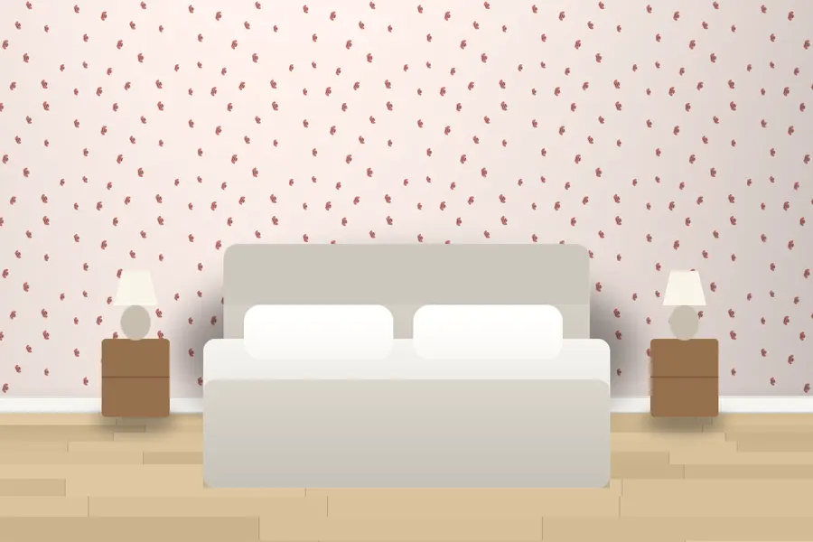 Sterling Busy Bee Wallpaper in a room