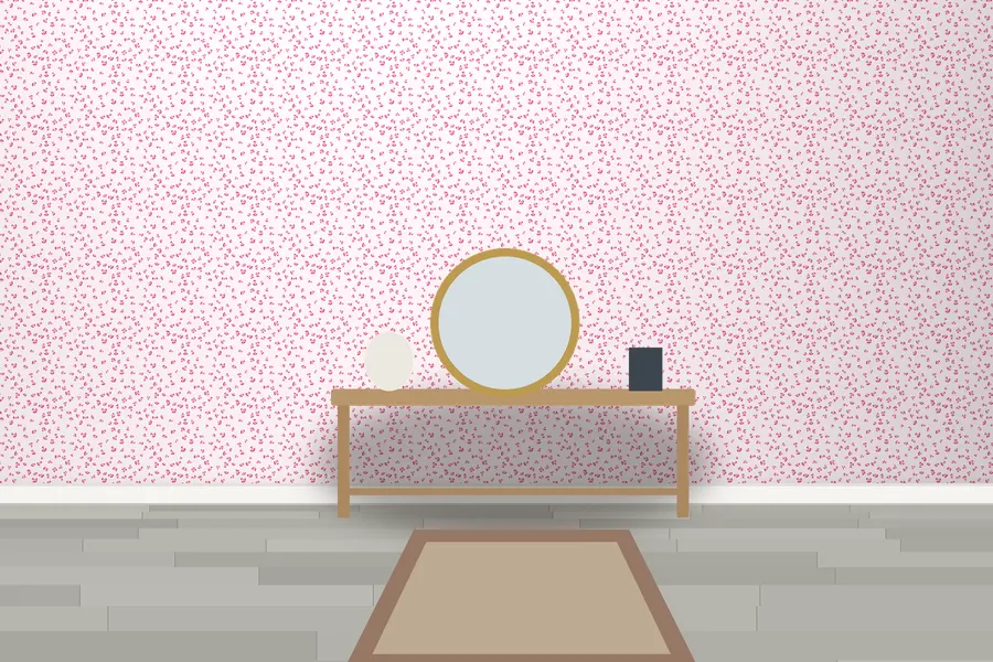 Wickham Leopard Spot Wallpaper in Fuchsia Pop