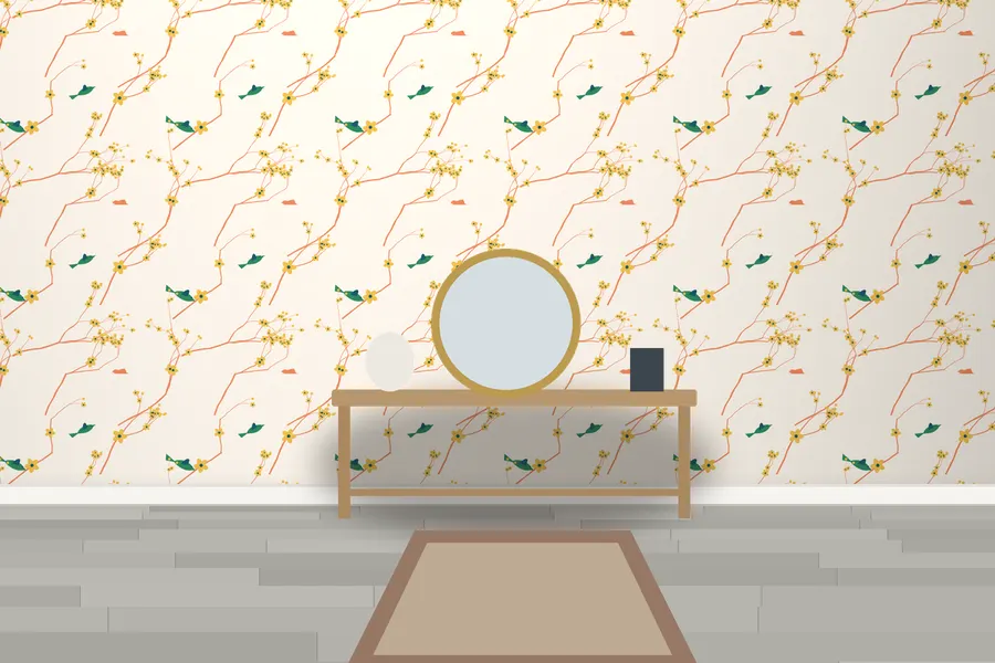 Vickers Songbird Wallpaper in Tropical Punch