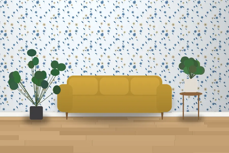Oakley Wild Meadow Wallpaper in a room
