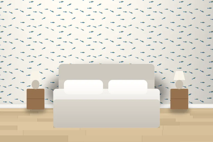 Glenmore Flock of Birds Wallpaper in Riviera