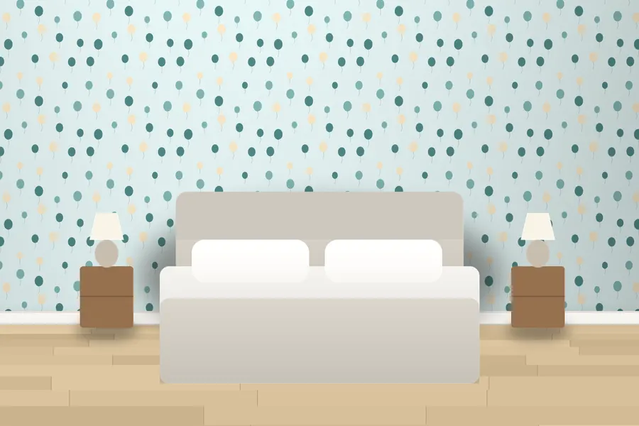 Foster Balloon Party Wallpaper in a room