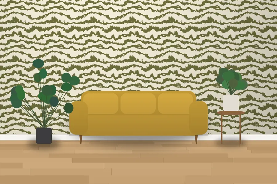 Goodwin Zebra Wallpaper in a room