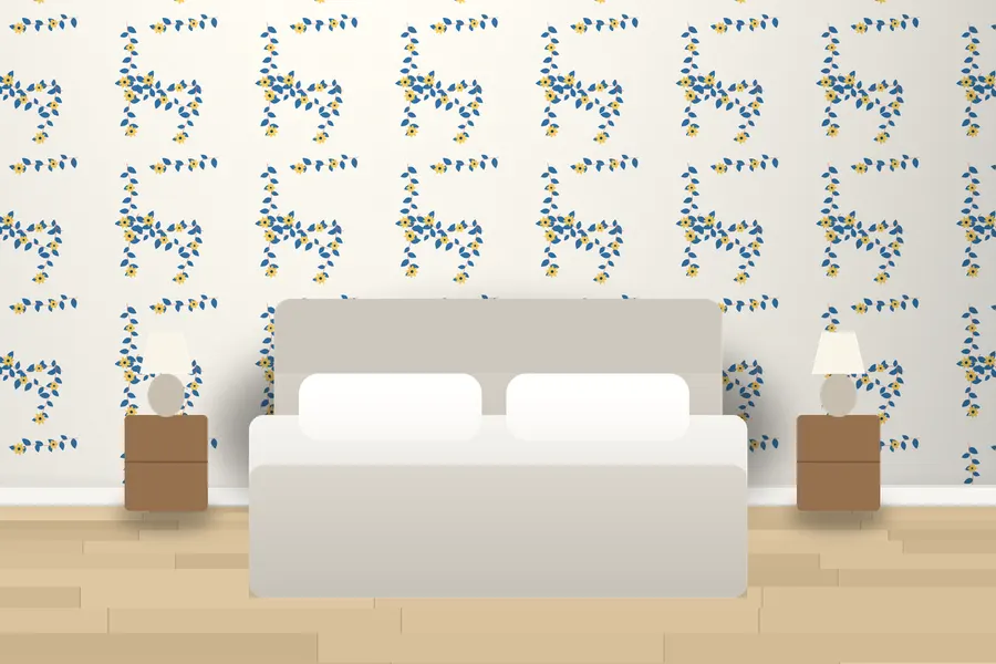Beckett Briar Rose Wallpaper in Riviera