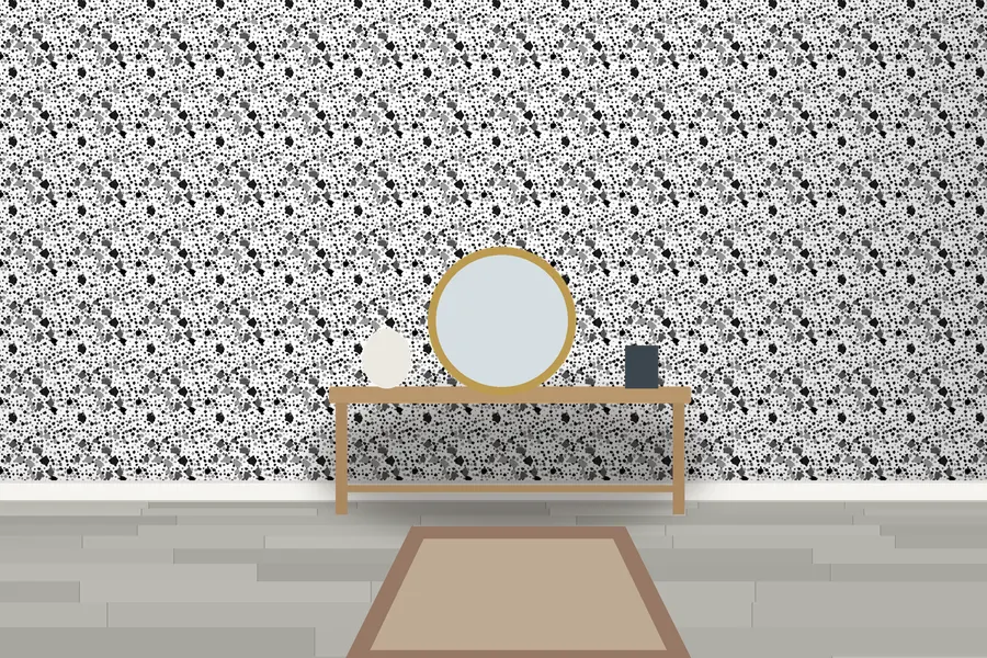 Baxter Terrazzo Wallpaper in a room