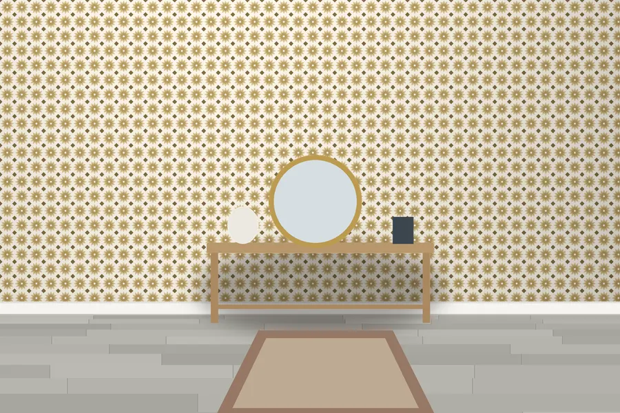Whitlock Medina Star Wallpaper in a room