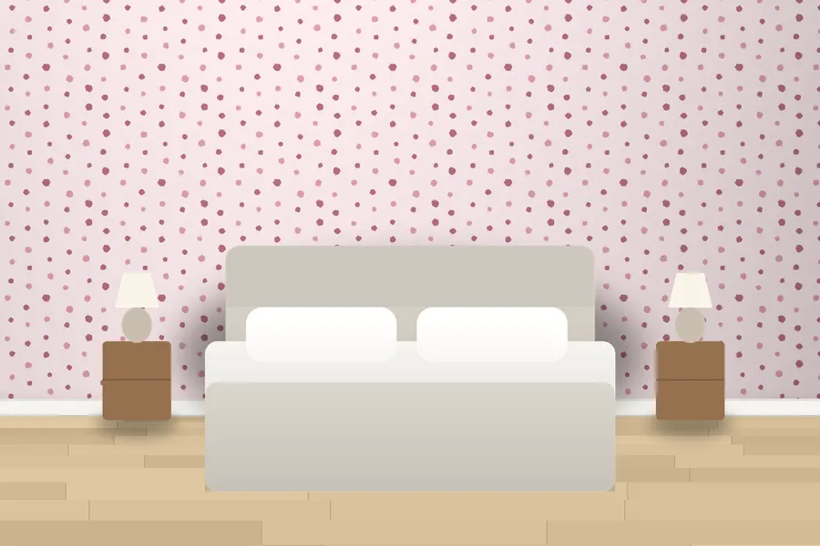 Radley Painted Spot Wallpaper in a room