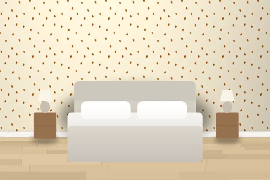 Huxley Busy Bee Wallpaper in a room