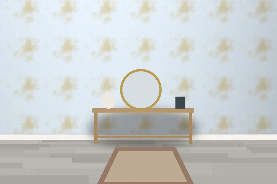 Tarrant Agate Swirl Wallpaper in a room