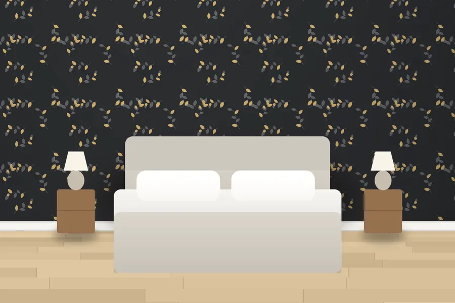Hepworth Trailing Vine Wallpaper in a room