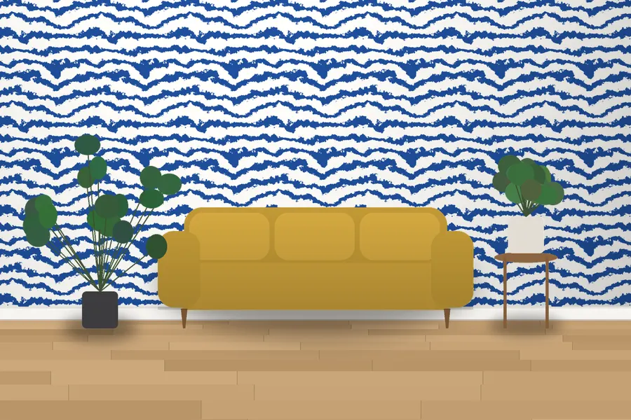 Bridger Zebra Wallpaper in Delft