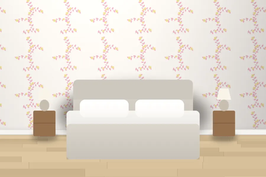 Ayles Garden Tapestry Wallpaper in a room