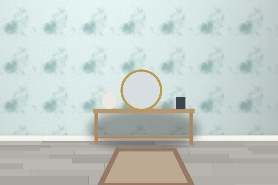 Osbert Agate Swirl Wallpaper in a room