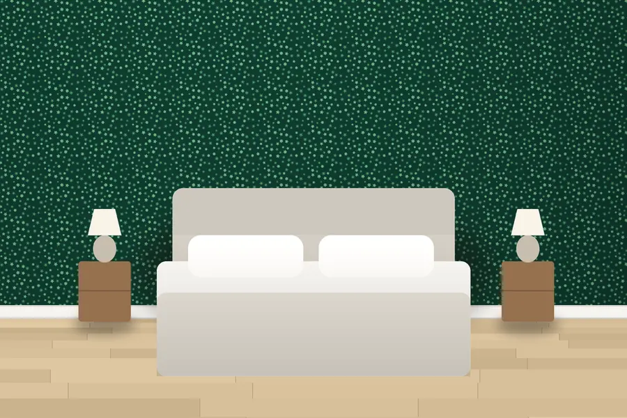 Palmer Ditsy Floral Wallpaper in a room