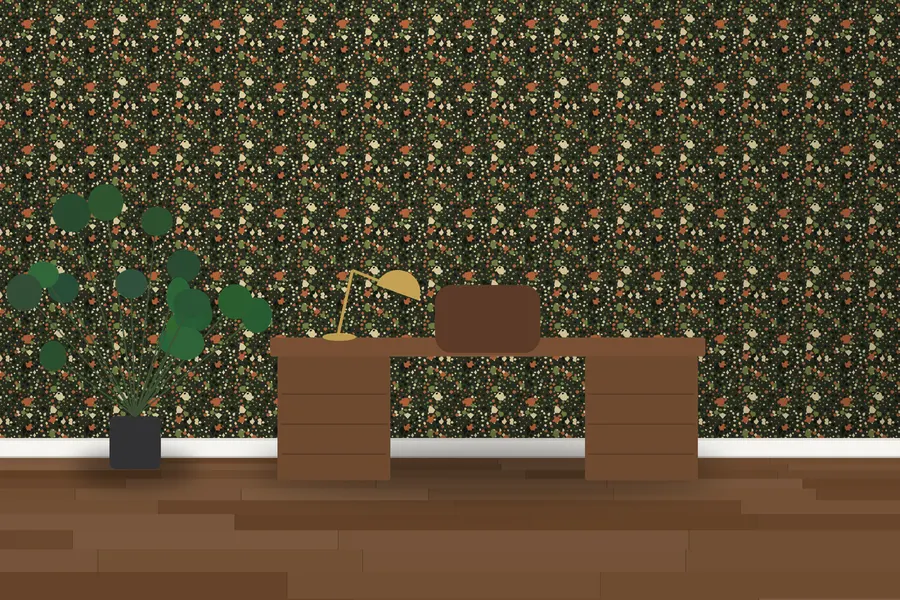Palmer Terrazzo Wallpaper in a room