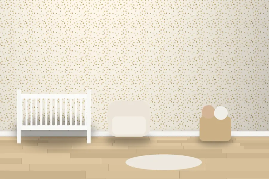 Dalby Ditsy Floral Wallpaper in a room