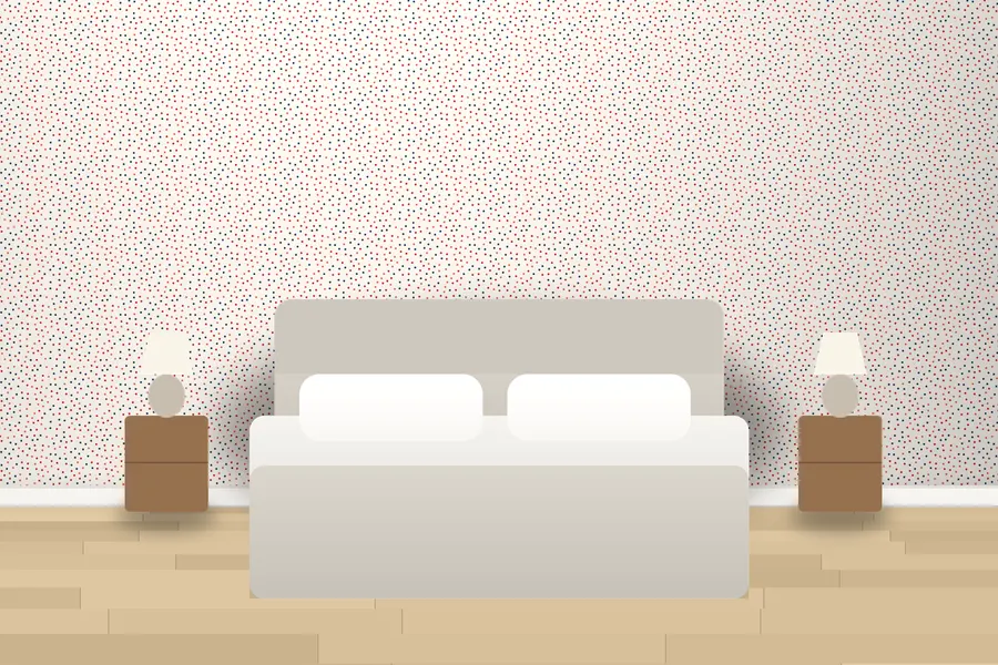 Wilder Confetti Wallpaper in a room