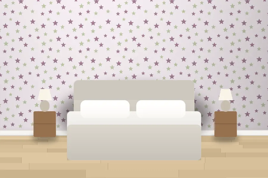 Bexley Starry Sky Wallpaper in Heather