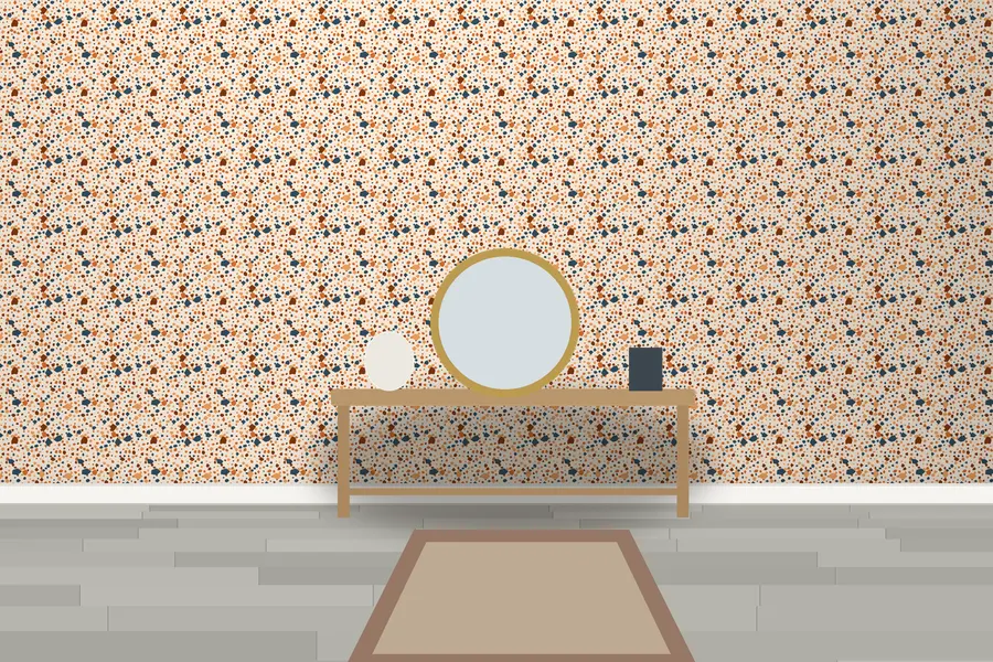 Fitzroy Terrazzo Wallpaper in a room