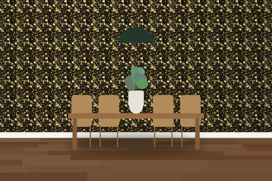 Jarvis Terrazzo Wallpaper in a room