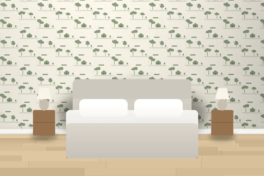 Jasper Country Scene Wallpaper in a room
