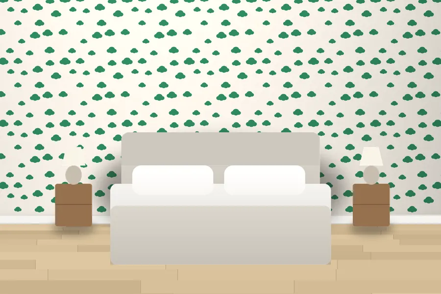 Aster Cloud Nine Wallpaper in a room