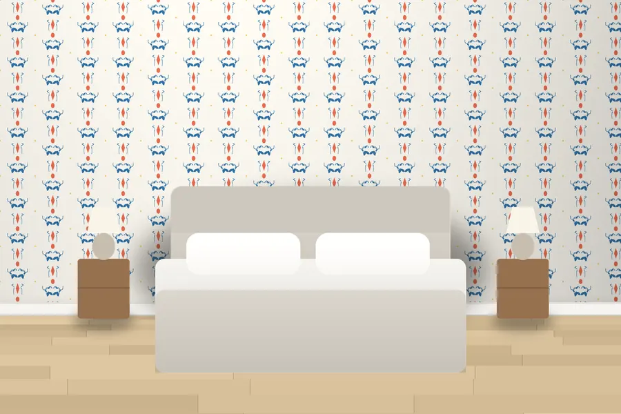 Eastwood Heritage Damask Wallpaper in a room