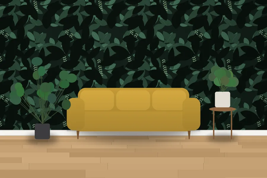 Florence Glasshouse Mural Wallpaper in a room