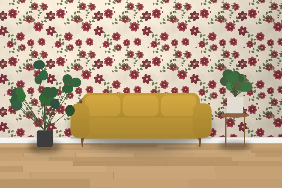 Killerton Grand Peony Wallpaper in Heritage Rose